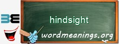 WordMeaning blackboard for hindsight